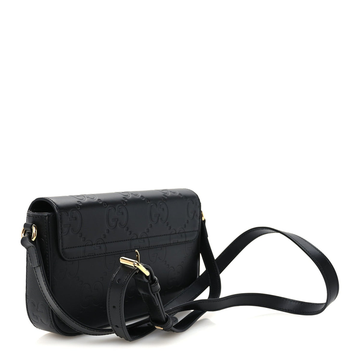 Mini Calfskin Shoulder Bag - Black