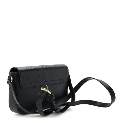 Mini Calfskin Shoulder Bag - Black