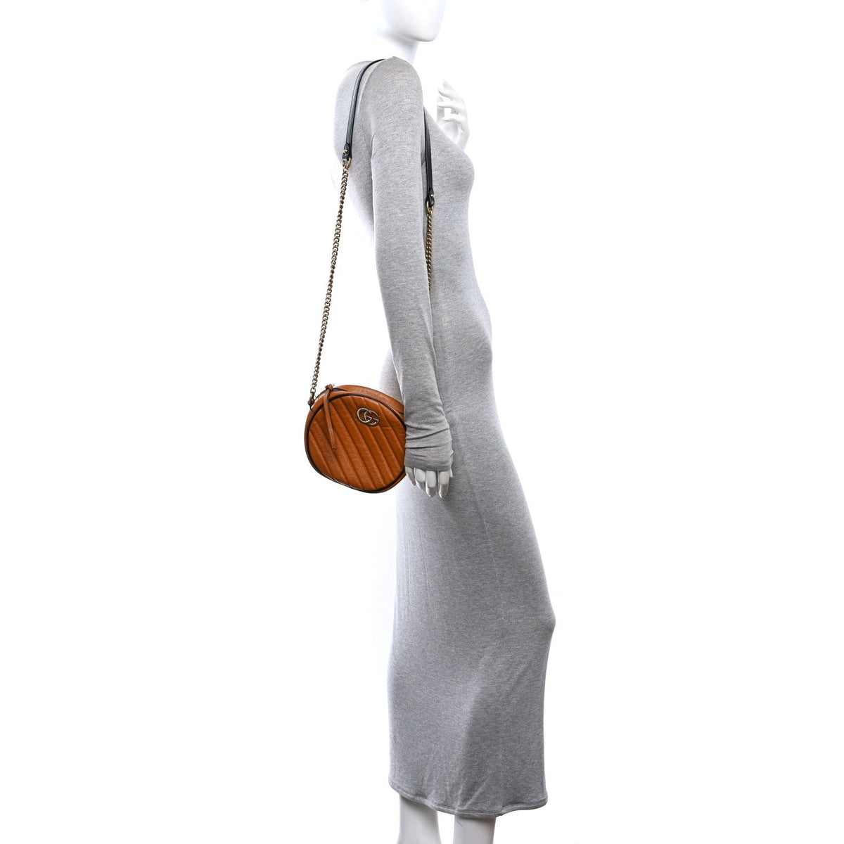 Mini Calfskin Shoulder Bag - Black