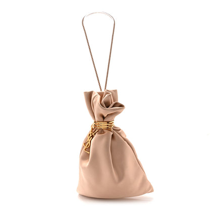 Satin Evening Pouch Nude Baby Nude Pouch