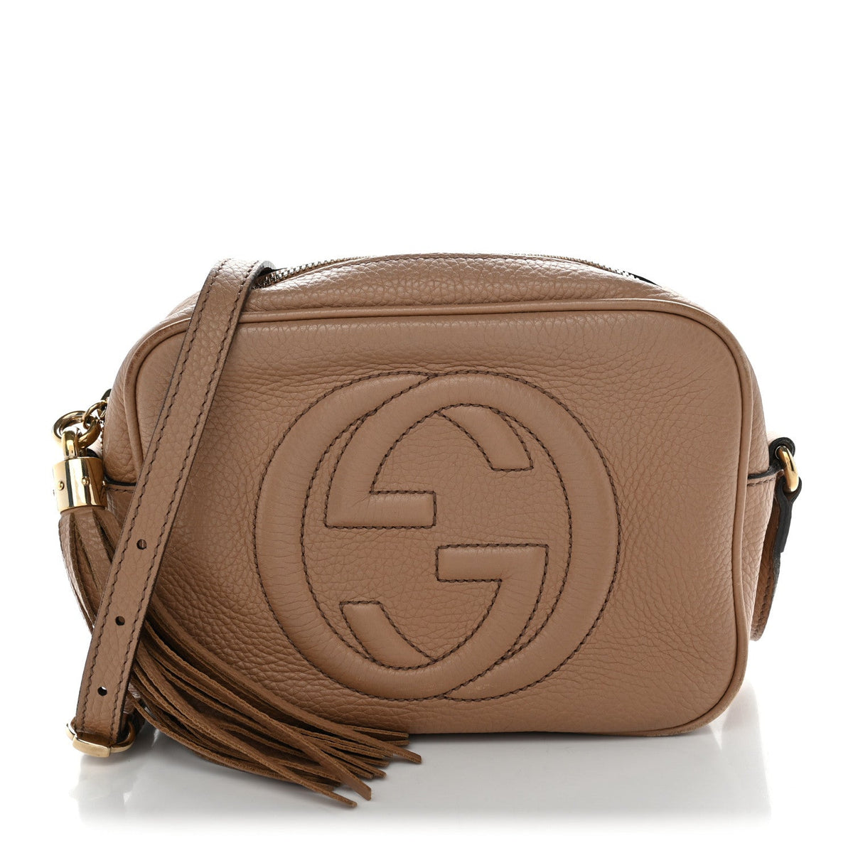 Small Calfskin Handbag - Beige