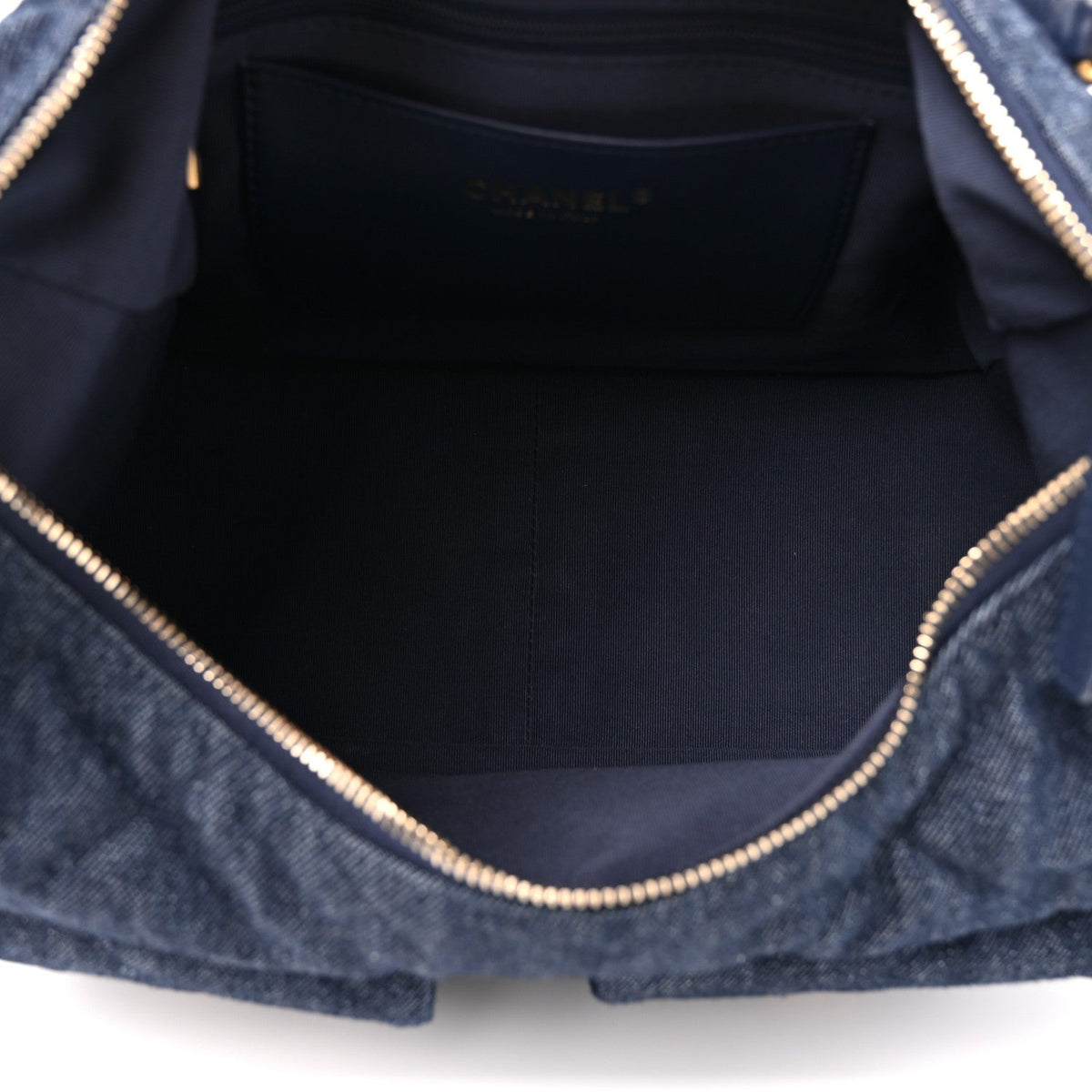 Large Quilted Hobo Bag - Blue