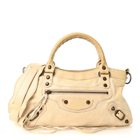 Agneau Classic Hardware First Sahara Handbag