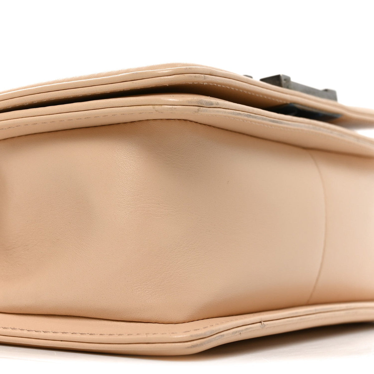 Small Calfskin Flap Shoulder Bag - Pink