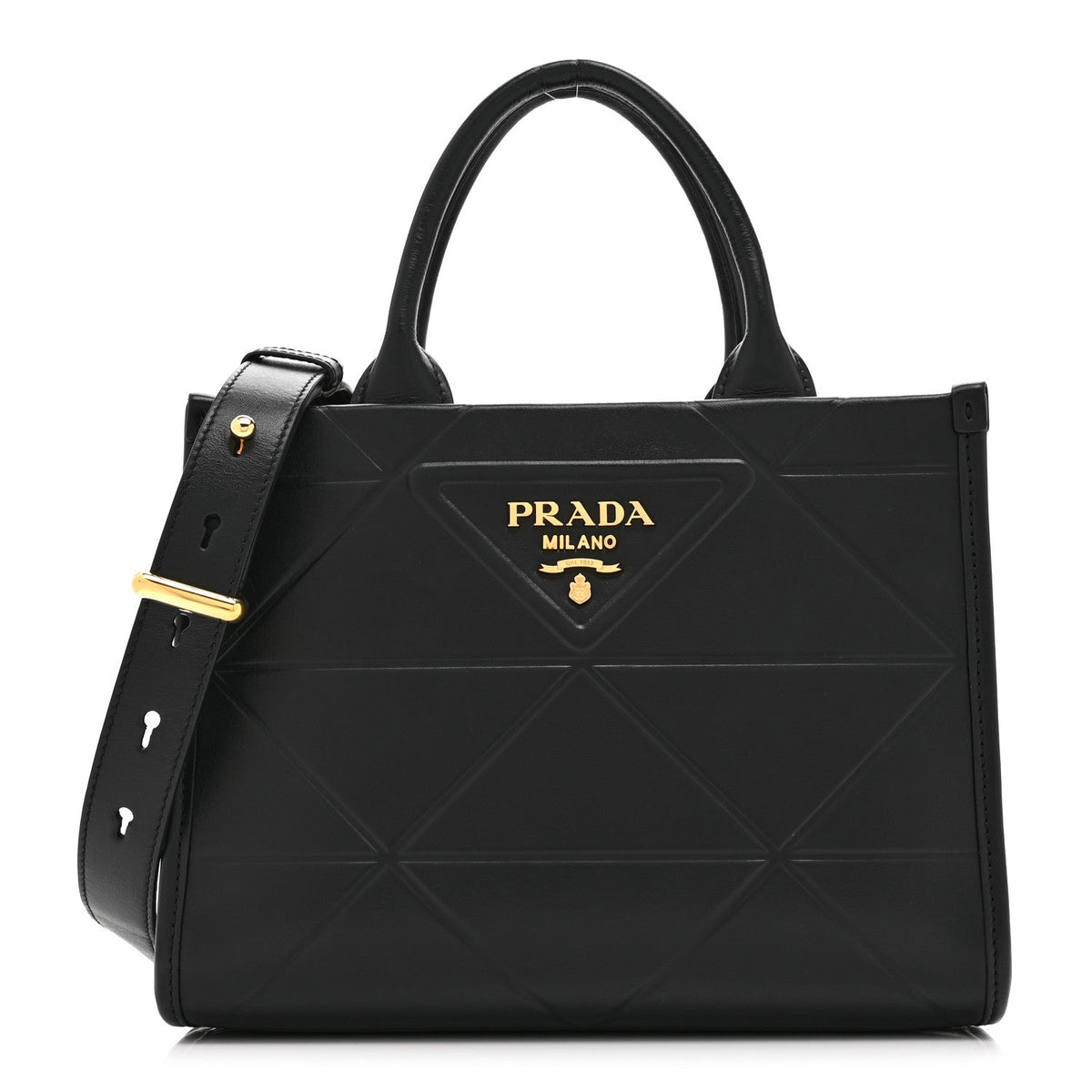 Mini Calfskin Tote Bag - Black
