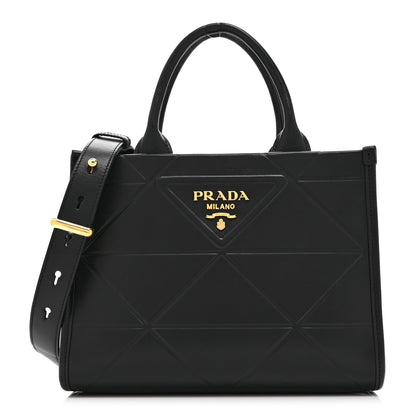 Mini Calfskin Tote Bag - Black