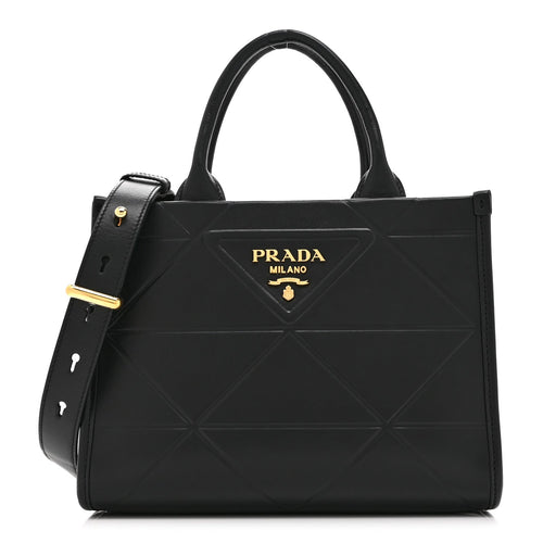 Mini Calfskin Tote Bag - Black