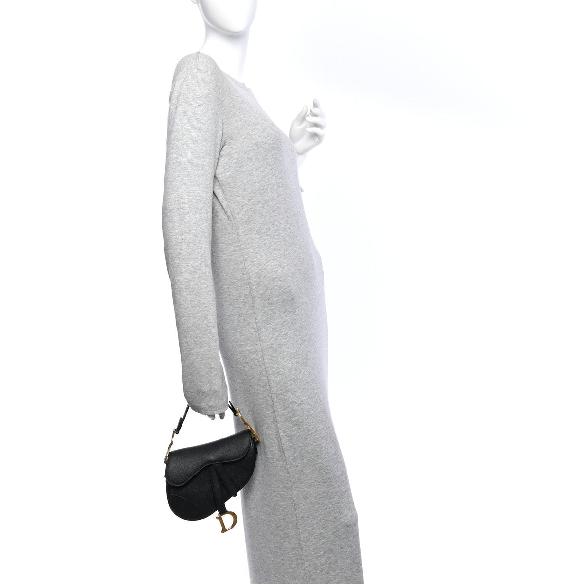 Mini Calfskin Handbag - Black