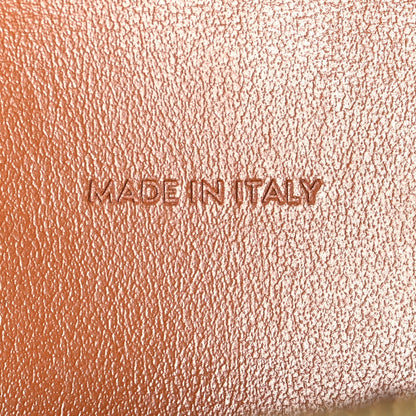 Lambskin Canvas Wallet Bag - Tan