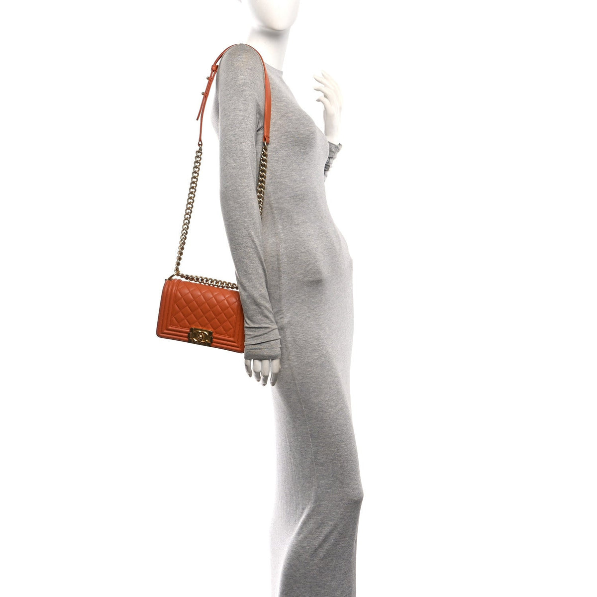 Small Quilted Calfskin Flap Shoulder Bag