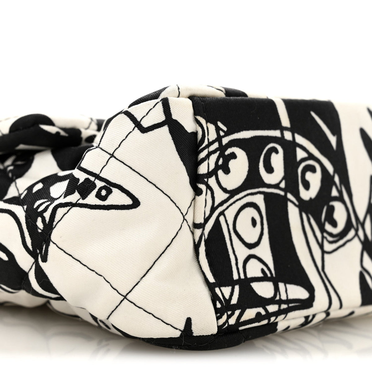 Mini Canvas Flap Shoulder Bag - White