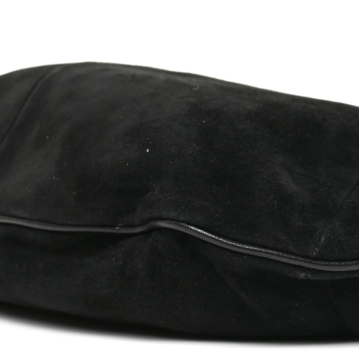 Suede Hobo Bag - Black