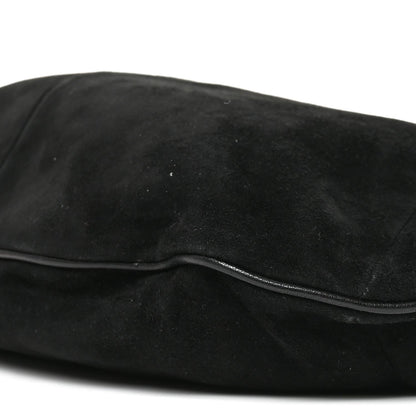 Suede Hobo Bag - Black