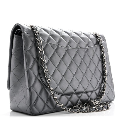 Maxi Quilted Lambskin Flap Shoulder Bag
