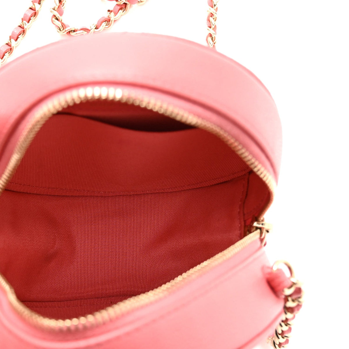 Quilted Caviar Clutch Bag - Pink