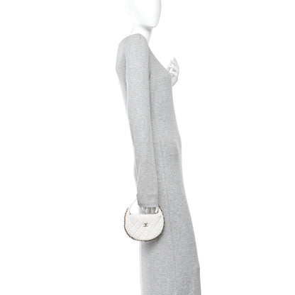 Quilted Lambskin Hobo Bag - White