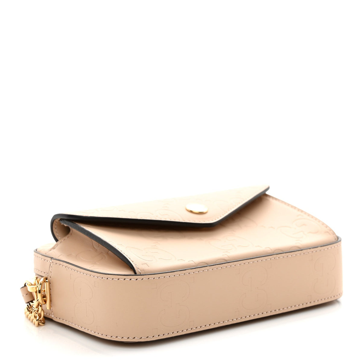 Mini Calfskin Wallet Bag - Beige