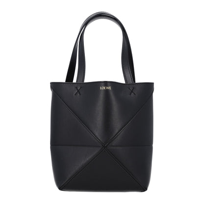Mini Calfskin Tote Bag - Black
