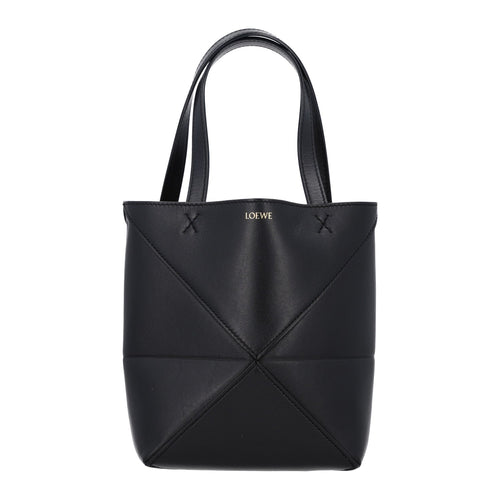 Mini Calfskin Tote Bag - Black
