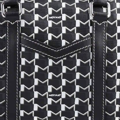 Calfskin Canvas Handbag - Black