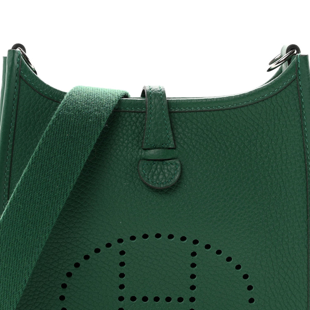 Taurillon Clemence Evelyne Tpm Vert Vert Handbag