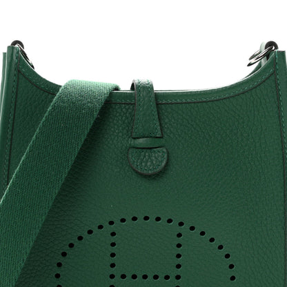 Taurillon Clemence Evelyne Tpm Vert Vert Handbag