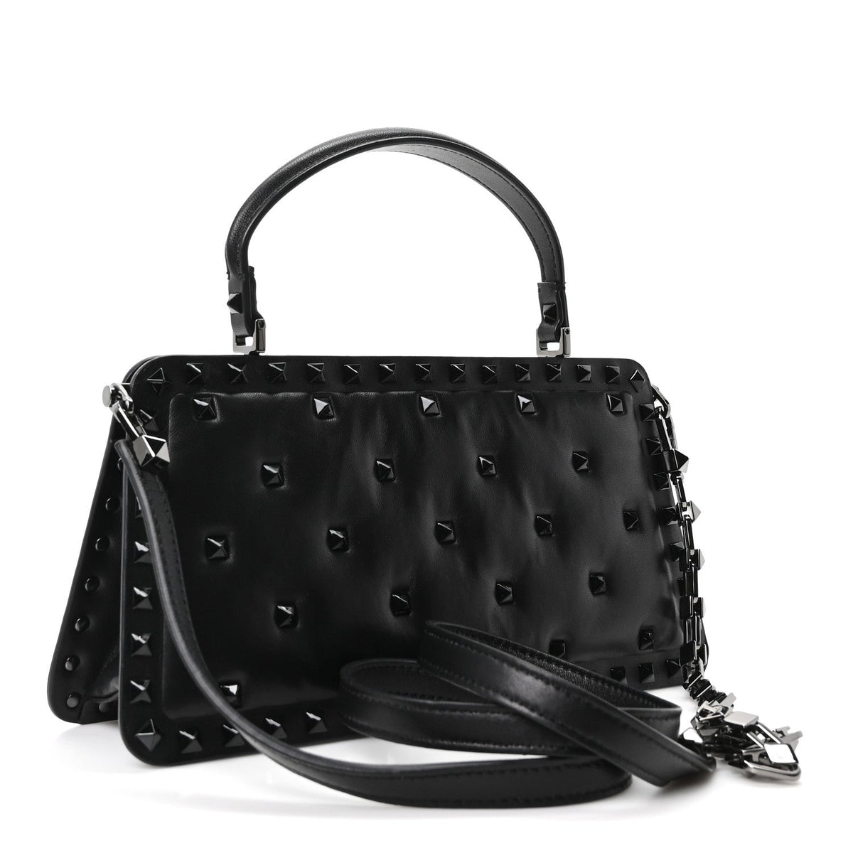 Nappa Shoulder Bag - Black