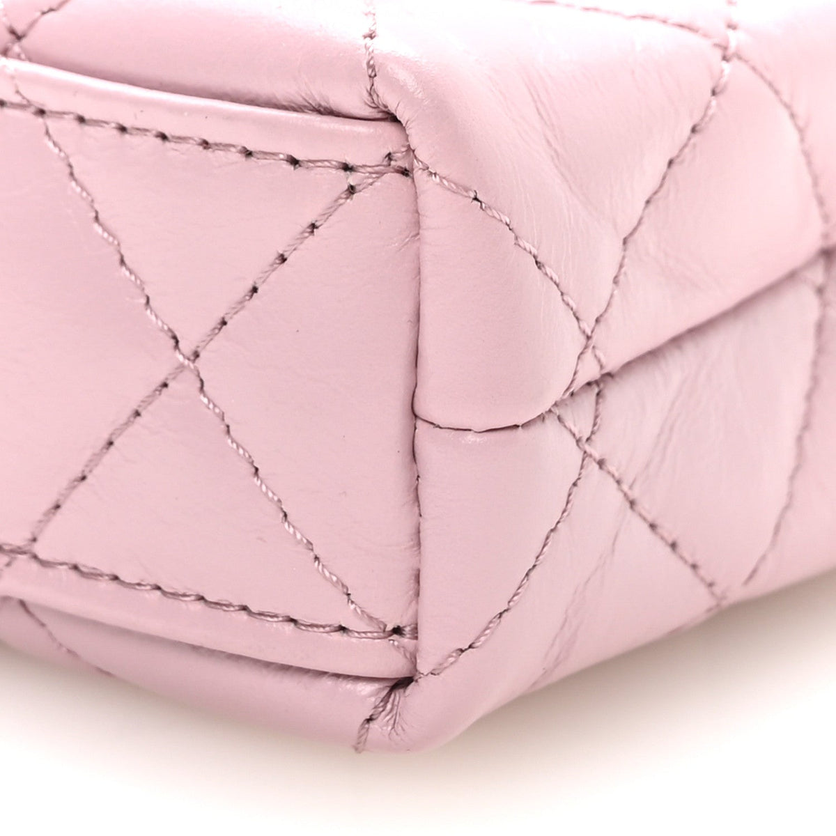 Mini Quilted Calfskin Handbag - Pink