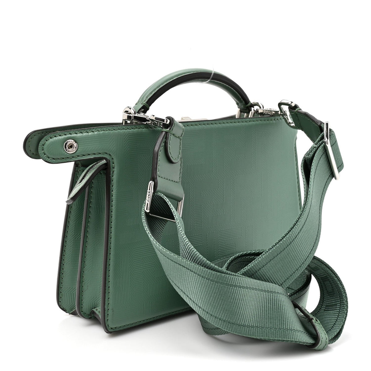 Calfskin Satchel Bag - Green