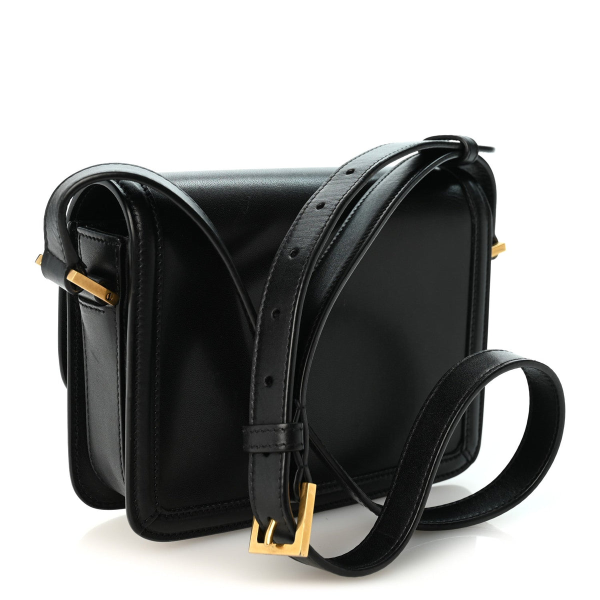 Small Calfskin Satchel Bag - Black