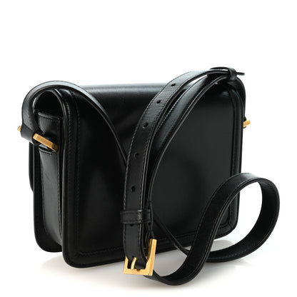 Small Calfskin Satchel Bag - Black