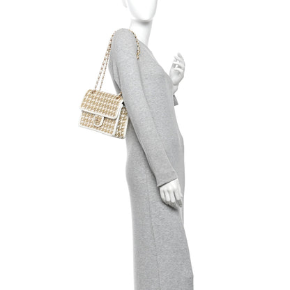 Lambskin Flap Shoulder Bag - Gold