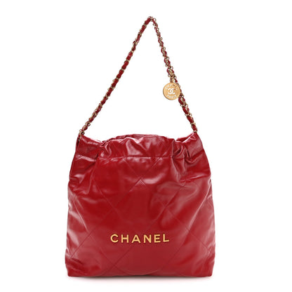 Small Quilted Calfskin Handbag - Red