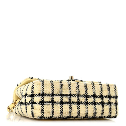 Mini Quilted Flap Shoulder Bag - Tan