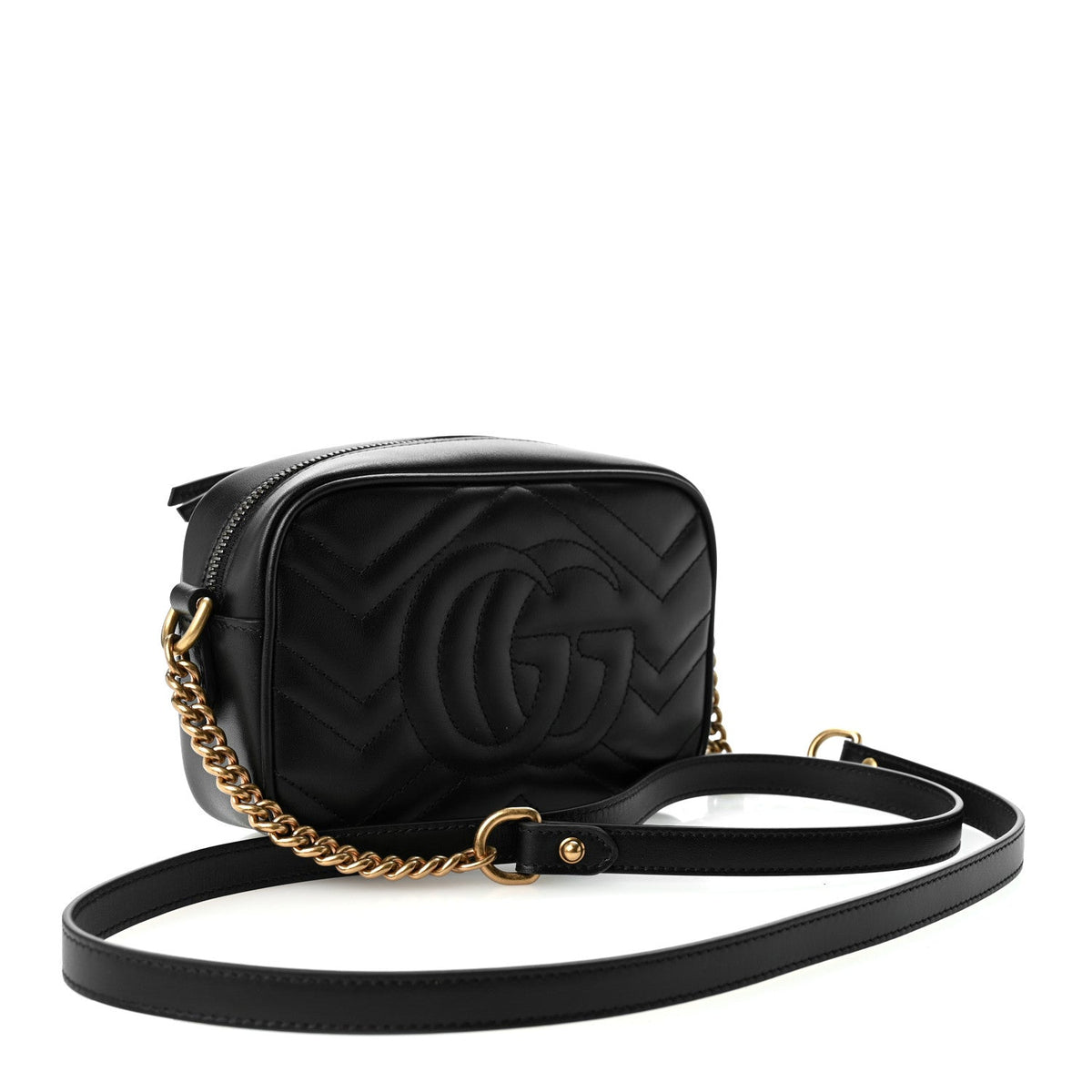 Mini Calfskin Shoulder Bag - Black