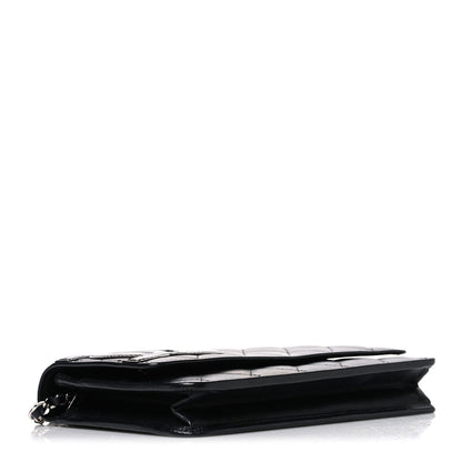 Quilted Calfskin Wallet Bag - Black