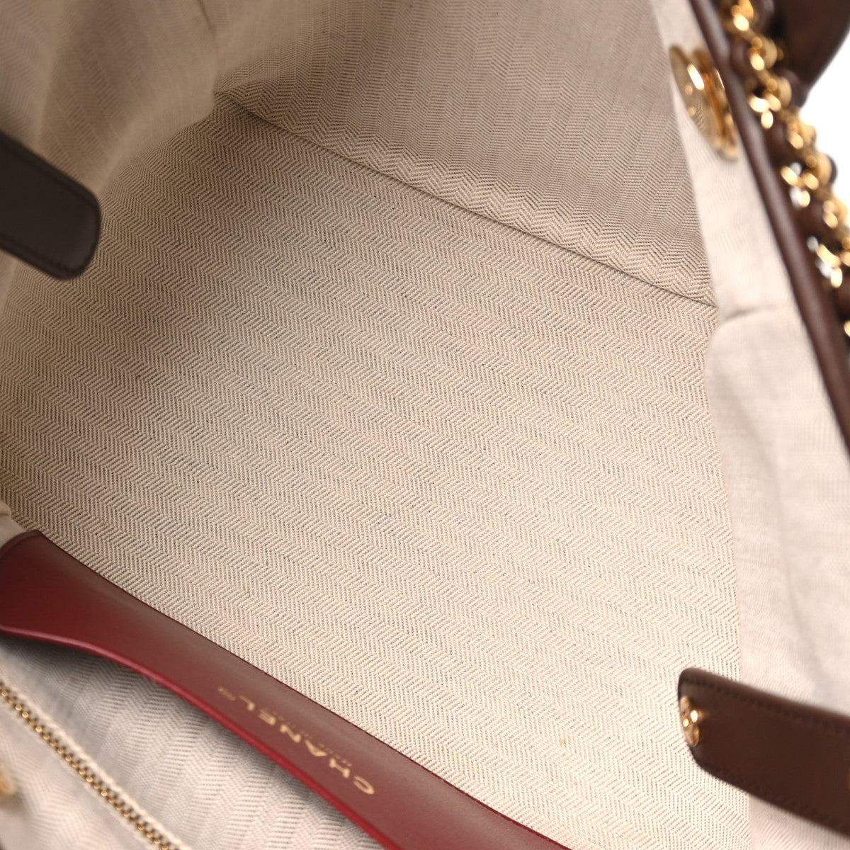Mini Calfskin Tote Bag - Brown