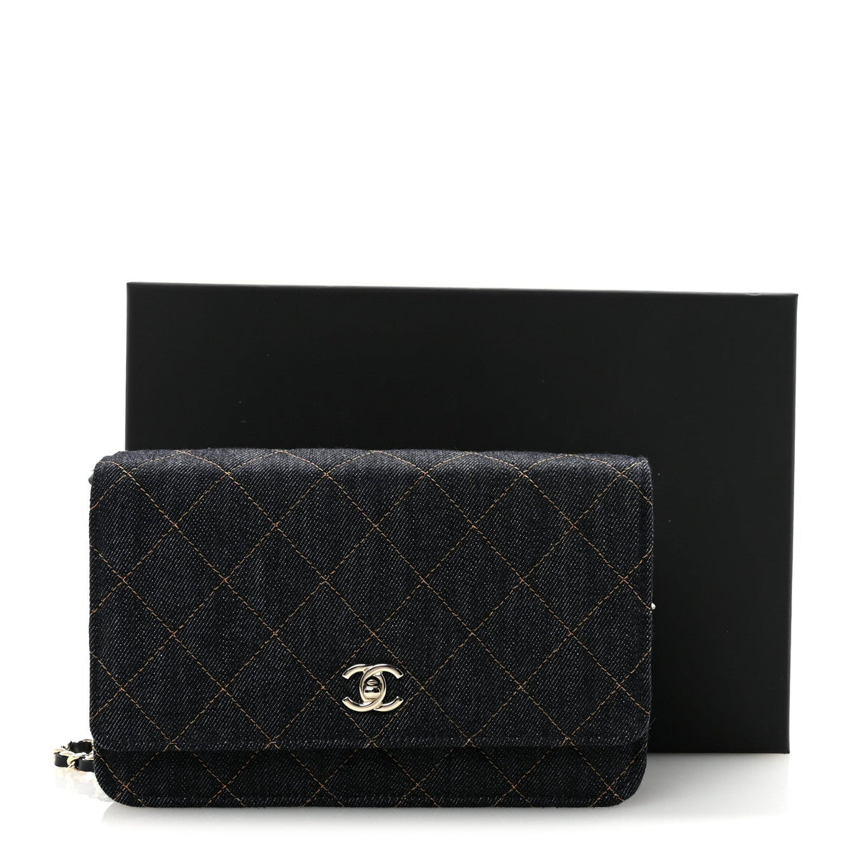 Quilted Wallet Bag - Blue