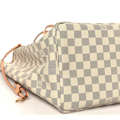 Damier Azur Neo Neverfull Gm Rose Baller Handbag