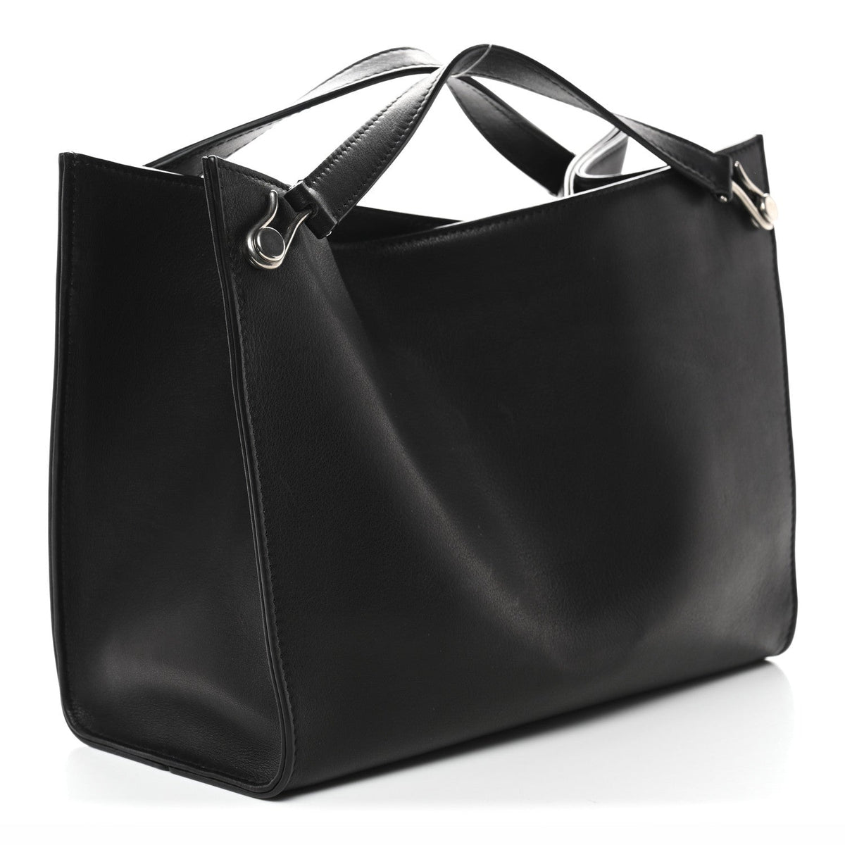 Small Calfskin Handbag - Black