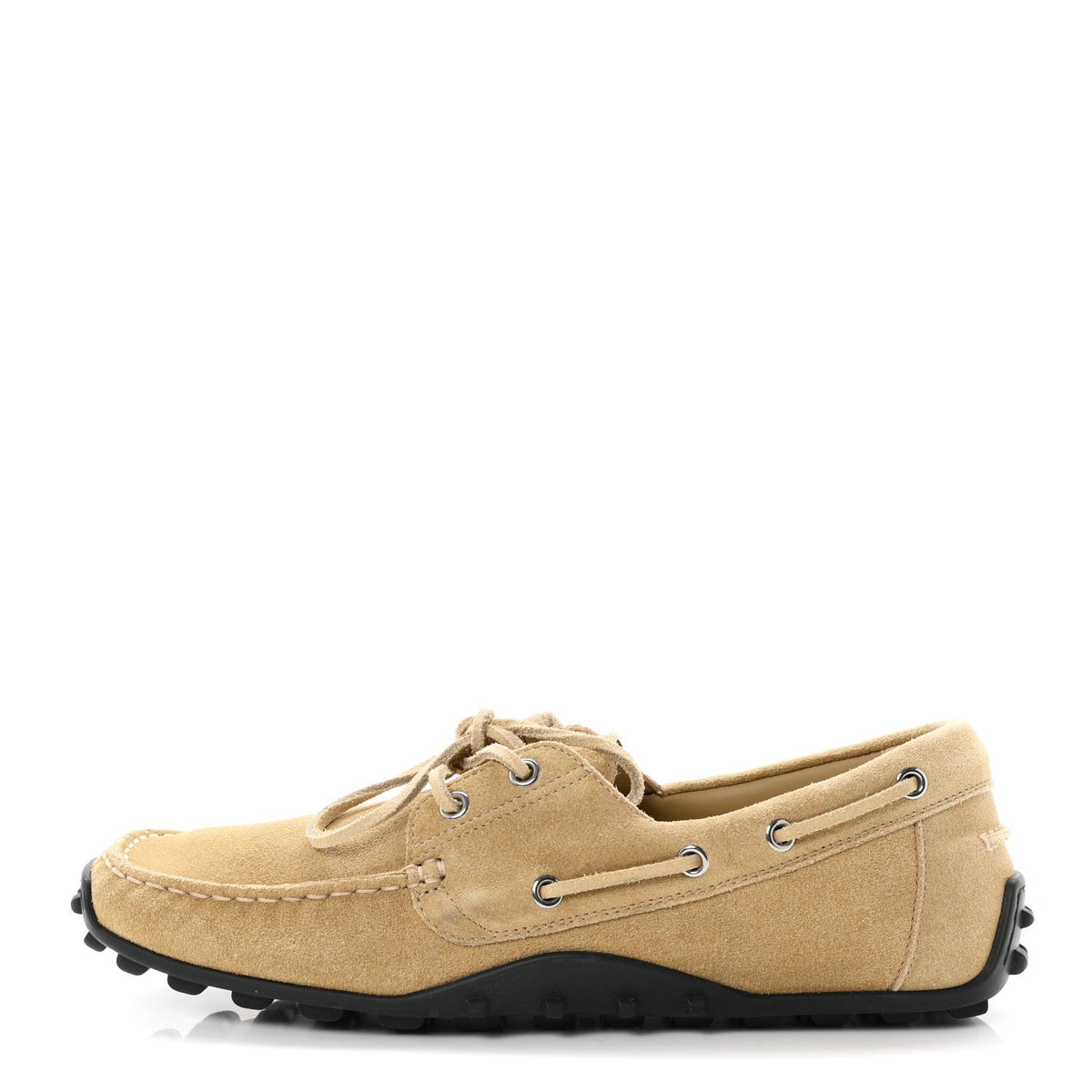 Suede Calfskin Member Loafers Beige Albatre