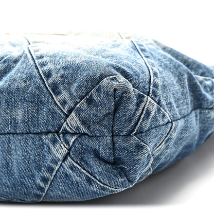 Small Quilted Handbag - Blue