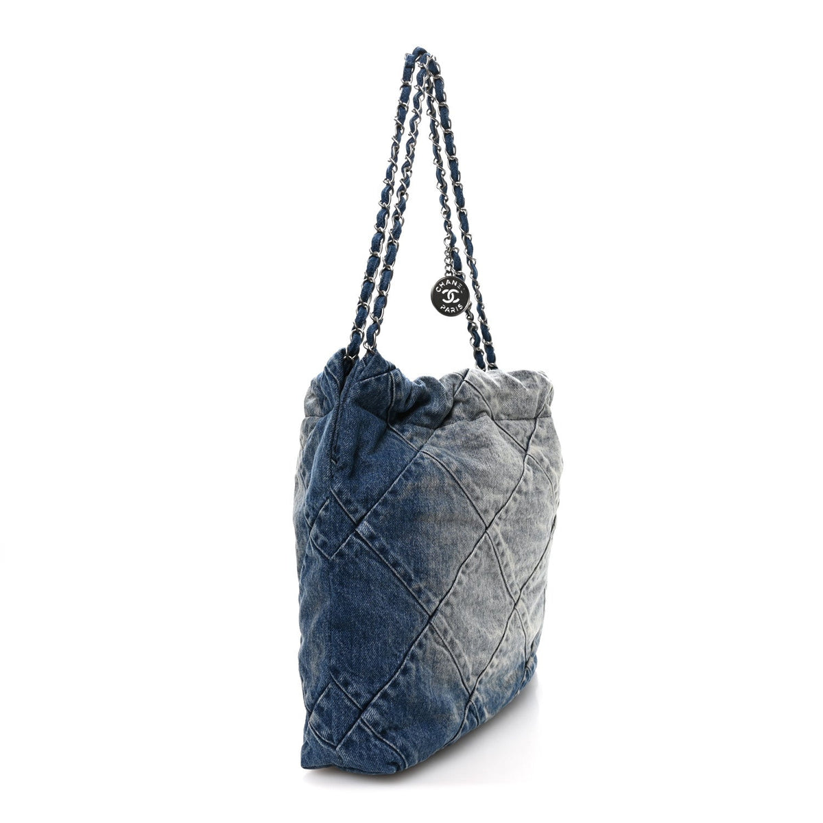 Small Quilted Handbag - Blue