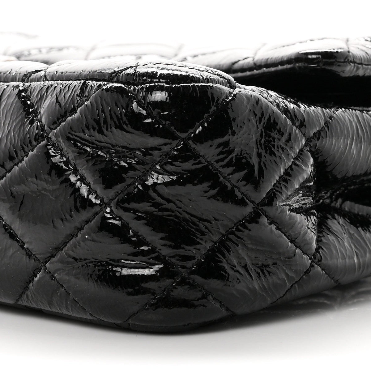 Medium Quilted Flap Shoulder Bag - Black