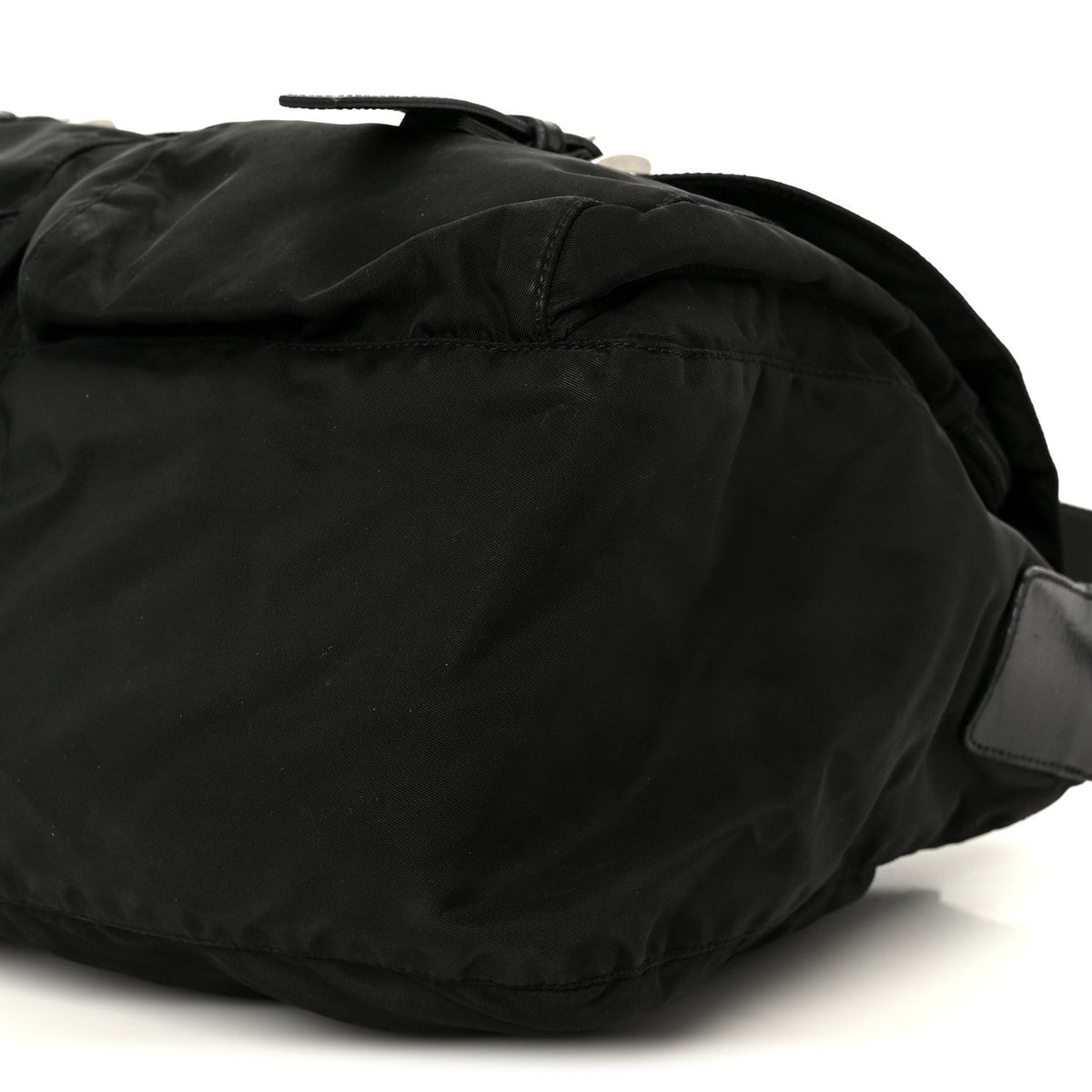 Nylon Shoulder Bag - Black