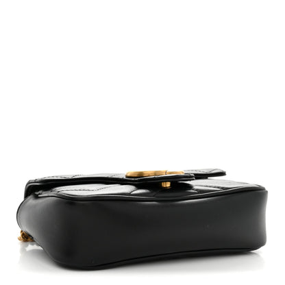 Mini Calfskin Shoulder Bag - Black