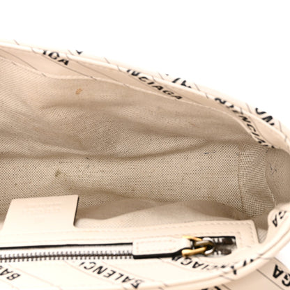 Small Calfskin Shoulder Bag - White