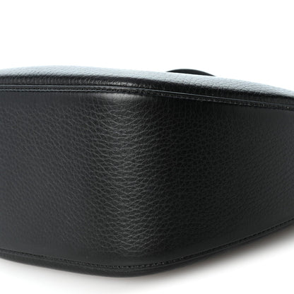 Small Calfskin Hobo Bag - Black