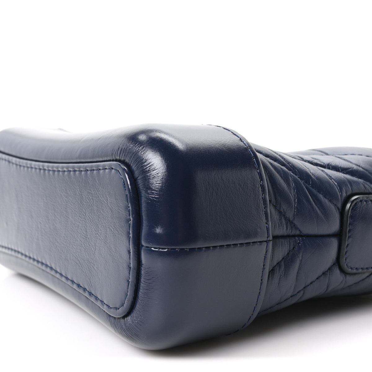 Small Quilted Calfskin Hobo Bag - Blue