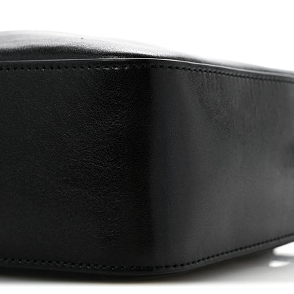 Small Calfskin Bucket Bag - Black